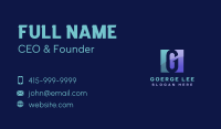 Generic Media Company Letter G Business Card Image Preview