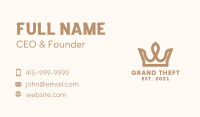 Imperial Royal Crown Business Card Image Preview