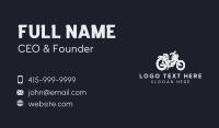 Gray Motorcycle Business Card Preview