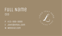 Luxury Circle lettermark Business Card Image Preview