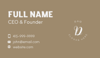 Luxury Circle lettermark Business Card Image Preview