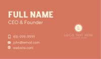 Geometric Sun Lettermark Business Card Image Preview