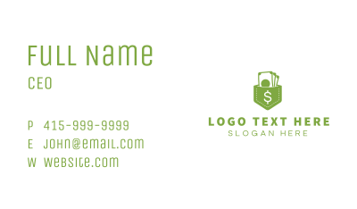 Pocket Money Savings Business Card Image Preview
