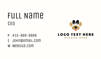 Pet Dog Paw Business Card Image Preview