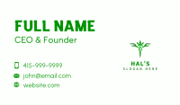 Marijuana Weed Caduceus Business Card Image Preview
