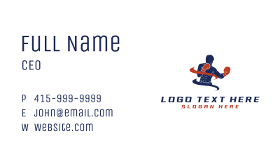 Boxing Athlete Gym Business Card Image Preview