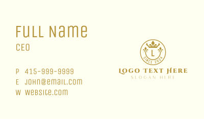 Imperial Monarchy Letter Business Card Image Preview