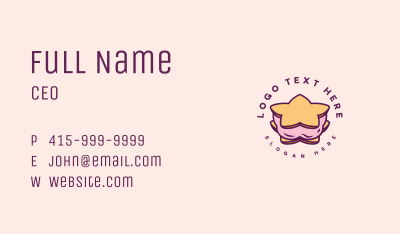 Sweet Star Pastry Business Card Image Preview
