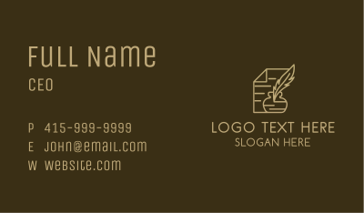 Paper Legal Notary  Business Card