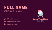 Multicolor Ice Cream Popsicle Business Card Image Preview