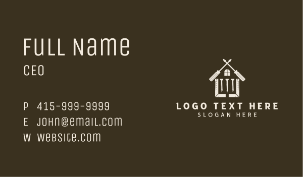 Handyman Tools Carpentry Business Card Design Image Preview