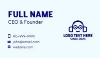 Nerd Bowtie Headphones Business Card Image Preview