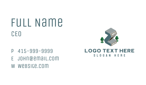 Modern Building Letter Z Business Card Design Image Preview