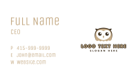 Cute Owl Bird Business Card Image Preview
