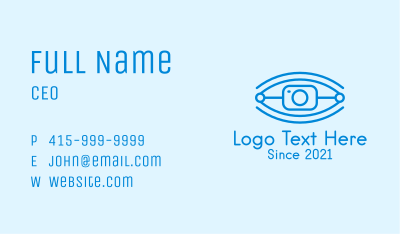 Tech Robotic Eye Camera Business Card Image Preview