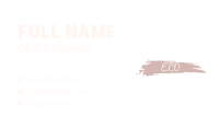Feminine Brush Wordmark Business Card Image Preview