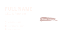 Feminine Brush Wordmark Business Card Image Preview