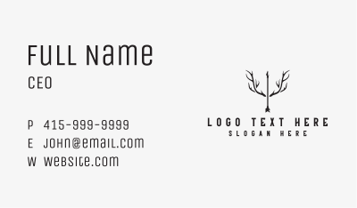 Psychology Antler Arrow Business Card Image Preview