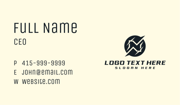 Studio Creative Letter N Business Card Design Image Preview