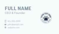 Wildlife Vet Paw Business Card Preview