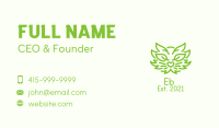 Cat Plant Outline  Business Card Image Preview