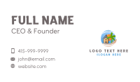  House Beach Tropical Business Card Image Preview