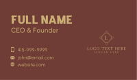 Elegant Geometric Letter Business Card Image Preview