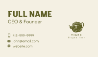 Rustic Teapot Vintage Letter Business Card Image Preview