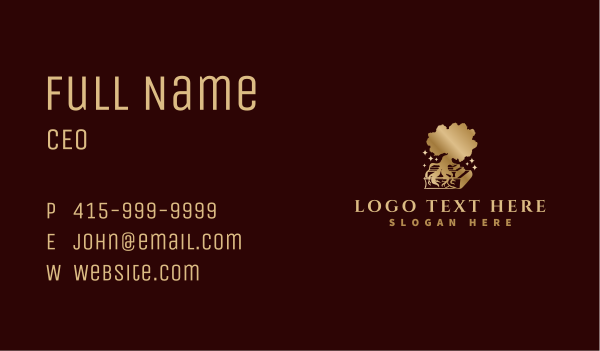 Tree Root Book Business Card Design Image Preview