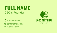 Green Eagle  Circle Business Card Image Preview