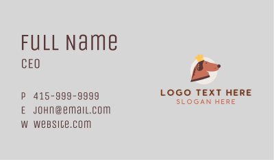 Dog Chef Pet Shop Business Card Image Preview