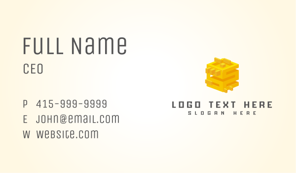 Digital Cube Technology Business Card Design Image Preview