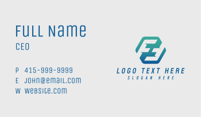 Generic Company Letter F & F Business Card Image Preview