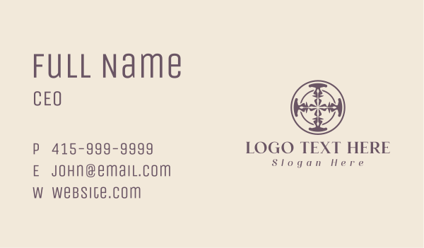 Elegant Ornament Letter T Business Card Design Image Preview