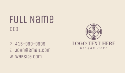 Elegant Ornament Letter T Business Card Image Preview