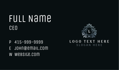 Upscale Royal Shield Business Card Image Preview