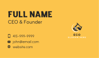 Excavator Construction Equipment  Business Card Image Preview