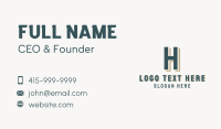 Retro Letter H Business Card Image Preview