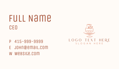 Sweet Cake Baker Business Card Image Preview