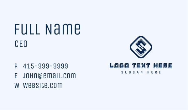 Technology Business Letter S Business Card Design Image Preview