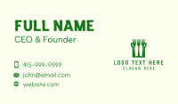 Green Fork Turret Business Card Preview