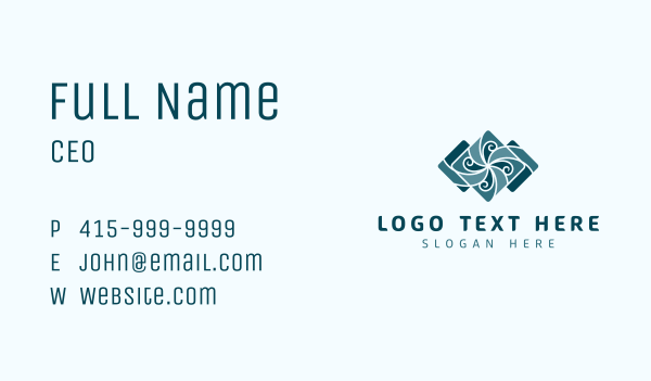 Ceramic Tile Flooring Business Card Design Image Preview