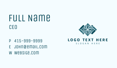 Ceramic Tile Flooring Business Card Image Preview