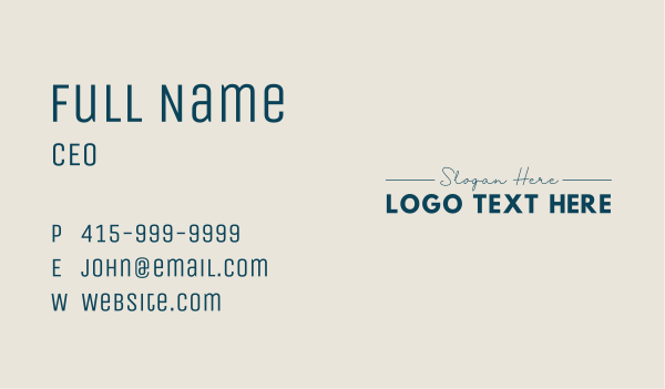 Professional Advertising Business Wordmark Business Card Design Image Preview