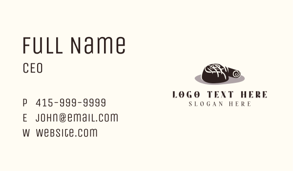 Cinnamon Roll Dessert Business Card Design Image Preview