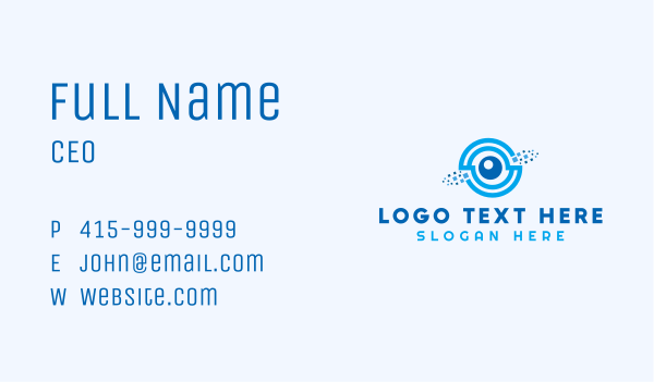 Pixel Eye Technology Business Card Design Image Preview