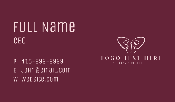 Butterfly Needle Alteration Business Card Design Image Preview