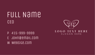 Butterfly Needle Alteration Business Card Image Preview