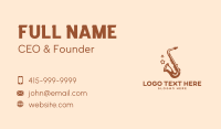 Jazz Saxophone Music Business Card Preview