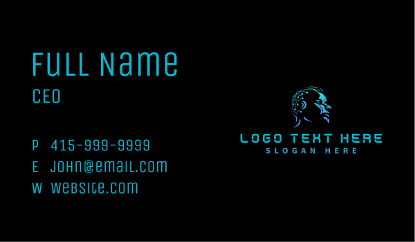 Cyber Tech Artificial Intelligence Business Card Design Image Preview